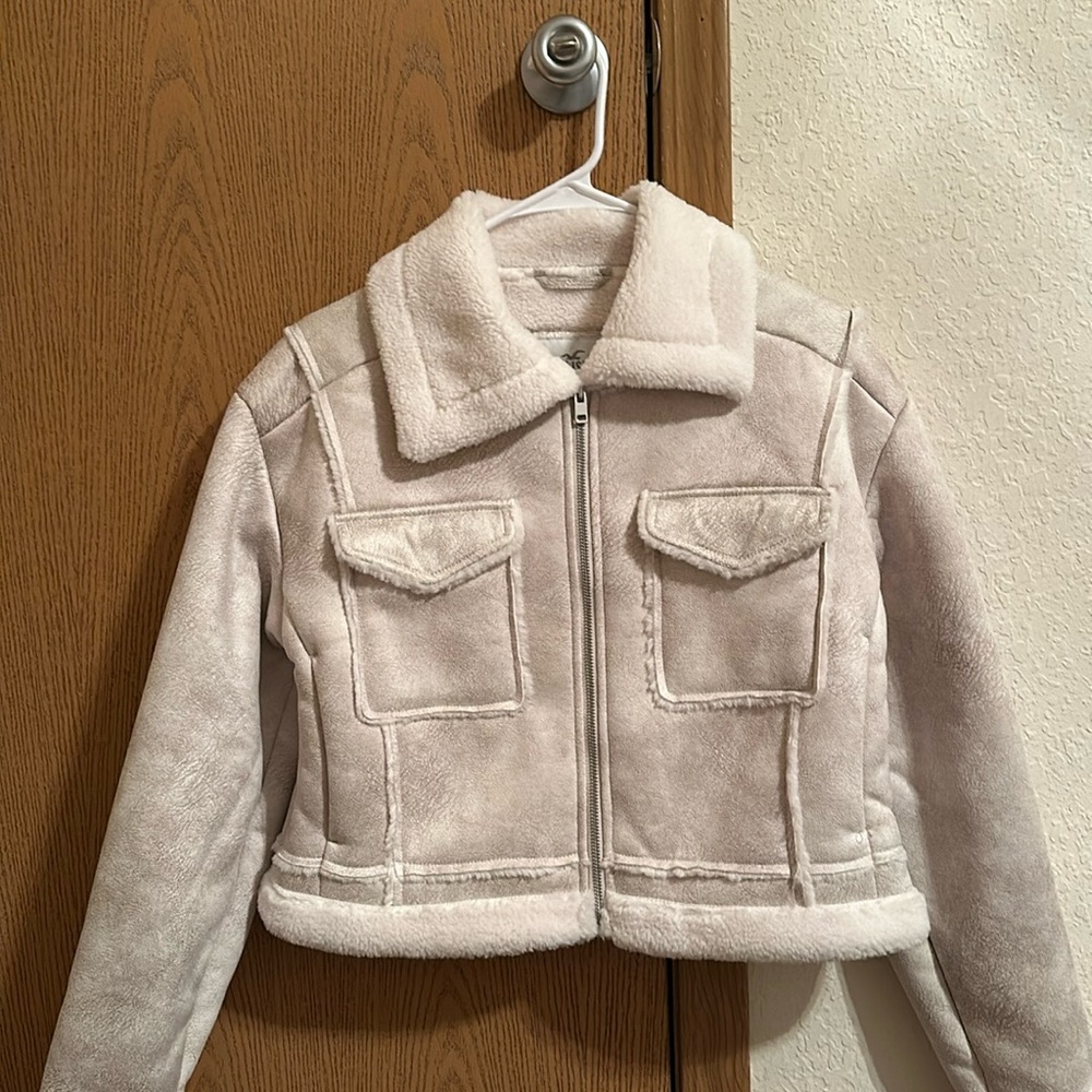 Hollister Shearling Biker Jacket